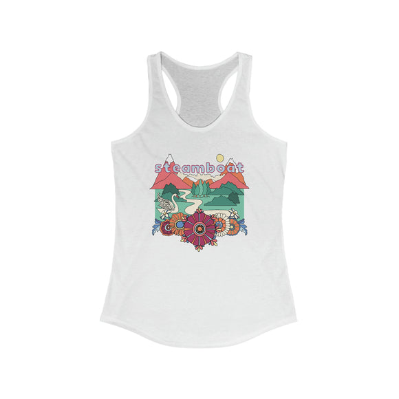 Steamboat, Colorado Women's Racerback Tank Top