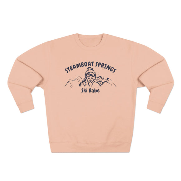 Premium Steamboat Springs, Colorado Ski Babe Sweatshirt
