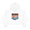 Women's Alta, Utah Crop Hoodie - Retro Mountain Crop Sweatshirt