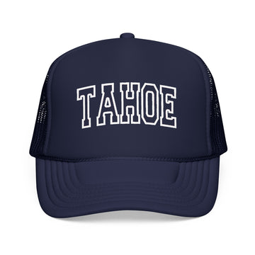 Lake Tahoe, California Trucker Hat — Vintage College Foam Mesh Lake Tahoe Cap