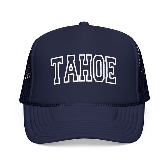 Lake Tahoe, California Trucker Hat — Vintage College Foam Mesh Lake Tahoe Cap