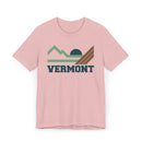 Vermont Retro Mountains Sunset T-Shirt | Vintage Vermont Tee-2
