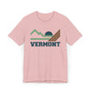 Vermont Retro Mountains Sunset T-Shirt | Vintage Vermont Tee