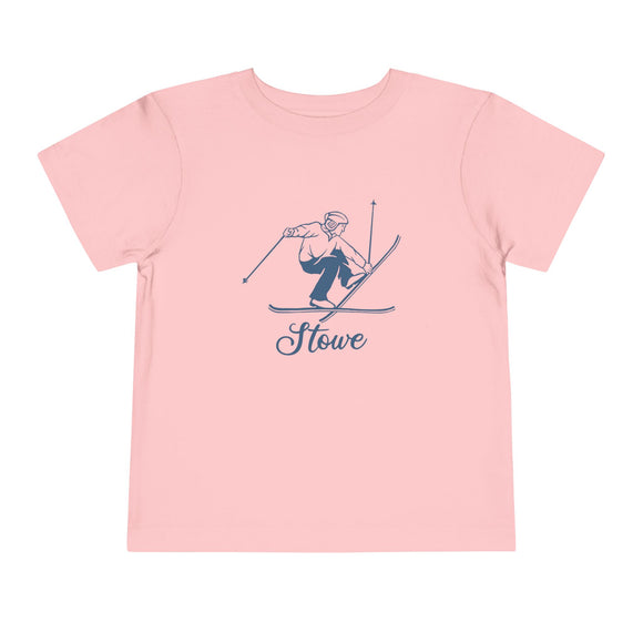 Stowe, Vermont Toddler Graphic Tee Vintage Ski - Kids Stowe Shirt