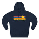 Premium South Carolina Hoodie - Retro Sun Unisex Sweatshirt-1