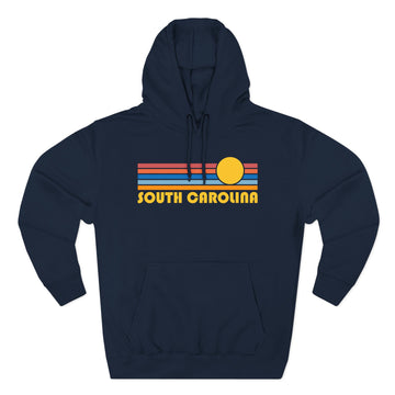 Premium South Carolina Hoodie - Retro Sun Unisex Sweatshirt