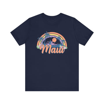 Buy navy Maui, Hawaii T-Shirt - Retro Beach Unisex Maui Shirt