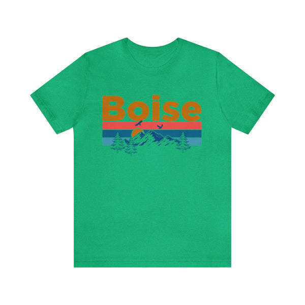 Boise, Idaho Shirt - Mountain Sunset Unisex Boise T-Shirt