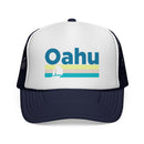 Oahu, Hawaii Retro Sailboat Trucker Hat-2