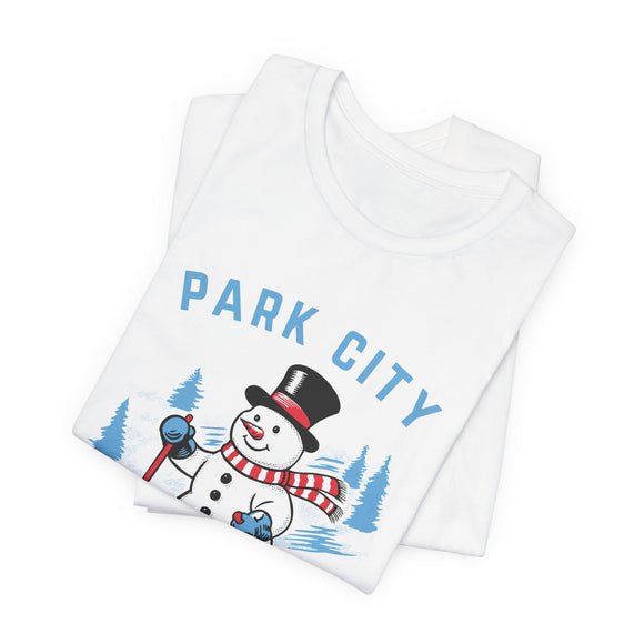 Park City, Utah T Shirt - Ski Snowman Graphic Tee