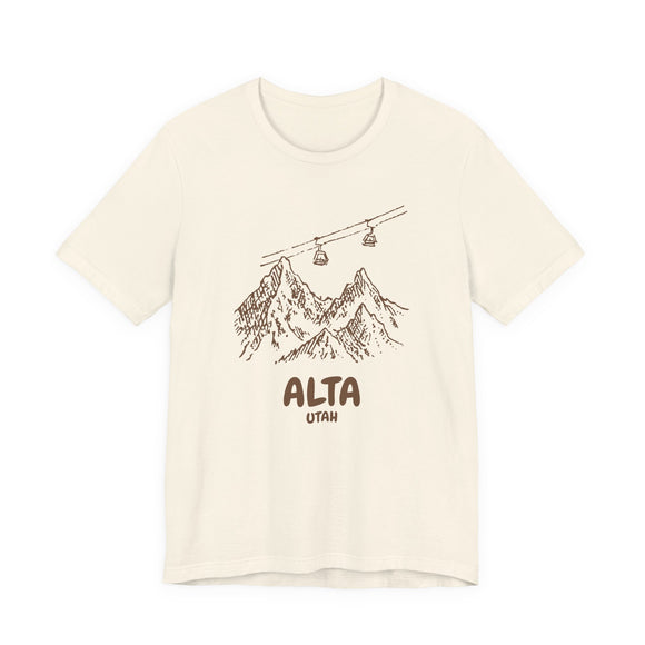 Alaska Mountain T-Shirt — Vintage Gondola Ski Mountain Tee