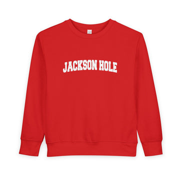 Buy red Jackson Hole, Wyoming Toddler Sweatshirt - Jackson Hole Toddler Crewneck Sweatshirt