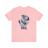 Vail, Colorado T-Shirt - Skeleton Skier Unisex Vail Shirt