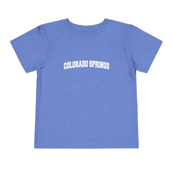 Colorado Springs, Colorado Toddler Graphic Tee - Kids Colorado Springs Vacation T-Shirt