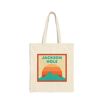 Jackson Hole, Wyoming Tote Bag, Cotton Canvas Tote Bag, Reusable Shopping Bag, Eco-Friendly Tote, Jackson Hole, Wyoming Gift