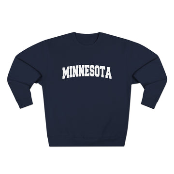 Buy navy Premium Minnesota Retro Graphic Sweatshirt