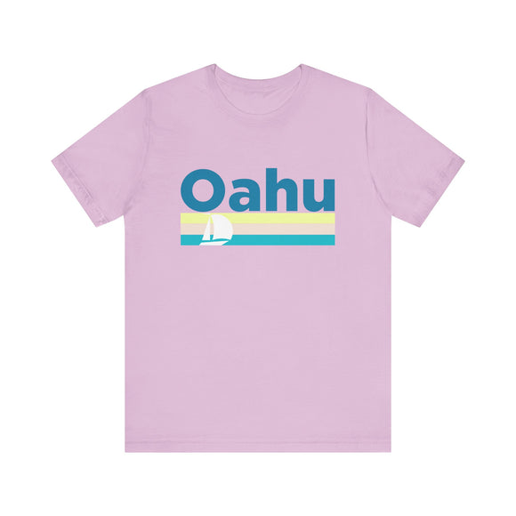 Oahu, Hawaii T Shirt - Sailboat Graphic Tee