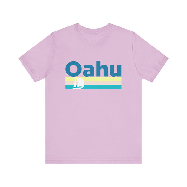 Oahu, Hawaii T Shirt - Sailboat Graphic Tee