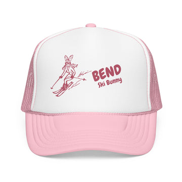 Buy light-pink-white Bend, Oregon Ski Bunny Foam Trucker Hat