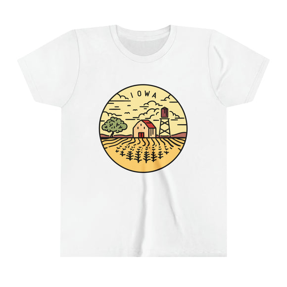 Iowa Youth T-Shirt - Unisex Kids Iowa Shirt