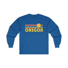 Oregon Long Sleeve Shirt - Retro Unisex Shirt