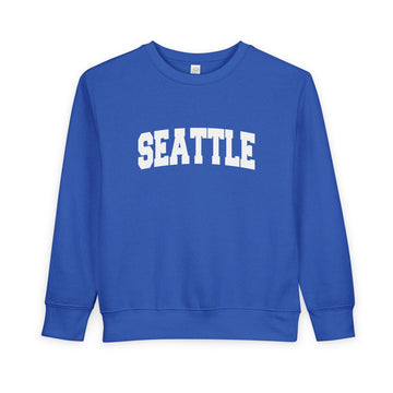 Seattle, Washington Sweatshirt - Seattle Toddler Crewneck Sweatshirt - 0
