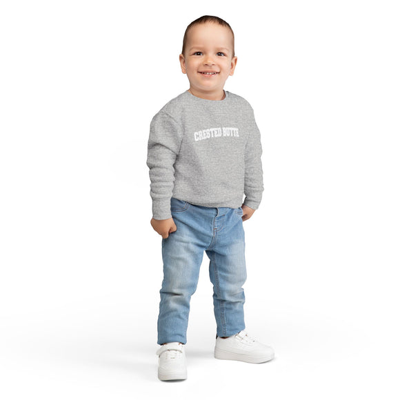Crested Butte, Colorado Toddler Sweatshirt - Crested Butte Toddler Crewneck Sweatshirt