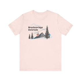 Breckenridge, Colorado T-Shirt - Retro Ski Mountain Gondola Unisex Breckenridge Shirt