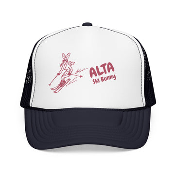 Buy navy-white-navy Alta, Utah Ski Bunny Foam Trucker Hat