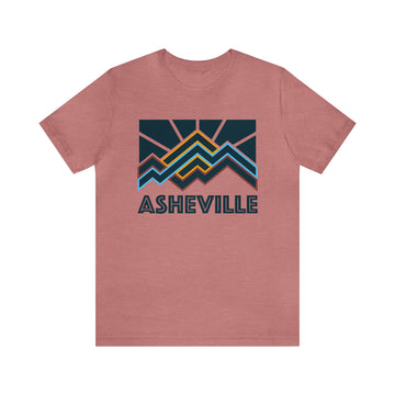 Buy heather-mauve Asheville, North Carolina T-Shirt - Retro Unisex Asheville Shirt