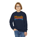 Moab, Utah Youth Sweatshirt - Unisex Kid's Moab Crewneck Sweatshirt-16