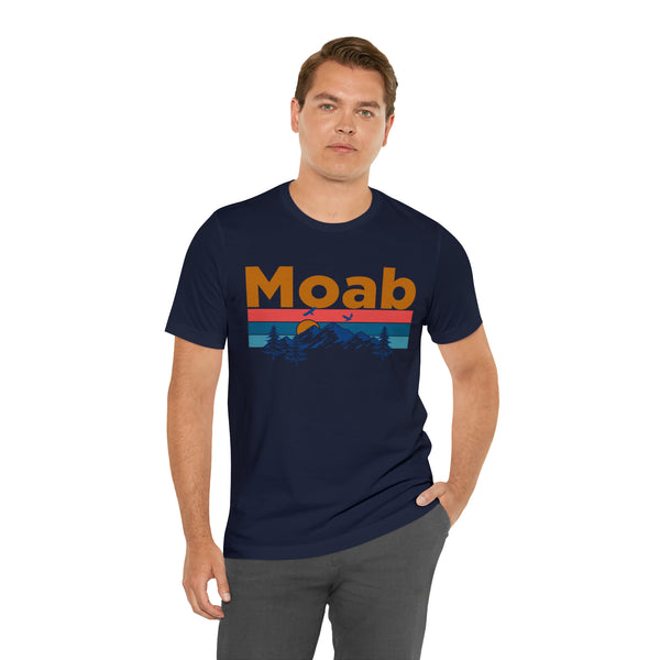 Moab, Utah Shirt - Mountain Sunset Unisex Moab T-Shirt