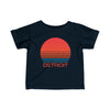 Detroit, Michigan Retro 80s Baby T-Shirt, Infant Tee, Detroit, Michigan Kid Apparel, 80s Baby Gift