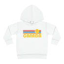 Canada Toddler Hoodie - Retro Sunrise Unisex Canada Toddler Sweatshirt-5