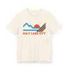 Salt Lake City, Utah Retro Mountains Sunset T-Shirt | Vintage Salt Lake City Tee