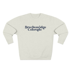 Buy oatmeal-heather Premium Breckenridge, Colorado Sweatshirt
