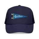Mount Rainier National Park Pennant Trucker Hat — Vintage Foam Mesh Cap-2