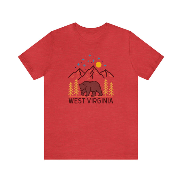 West Virginia T-Shirt - Retro Unisex West Virginia Shirt