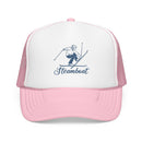 Kids Steamboat, Colorado Snow Ski Trucker Hat - Youth Cap on white background