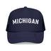 Kids Michigan Trucker Hat - Youth Snapback Cap on white background
