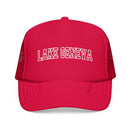 Kids Lake Geneva, Wisconsin Trucker Hat Vintage College Foam