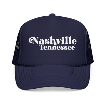 Kids Nashville, Tennessee Trucker Hat Foam - Youth Snapback on white background
