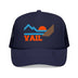 Kids Vail, Colorado Trucker Hat Mountain - Youth Snapback on white background