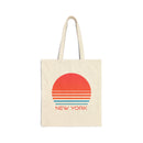 New York Cotton Canvas New York Tote Bag - Retro 80s-1