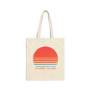Sanibel Island, Florida Retro 80s Cotton Canvas Sanibel Island Tote Bag-1