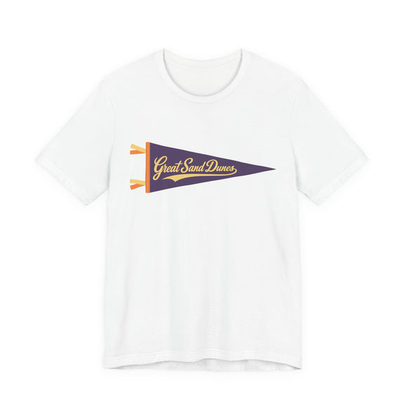 Great Sand Dunes National Park Pennant T-Shirt — Vintage Camp Flag Tee