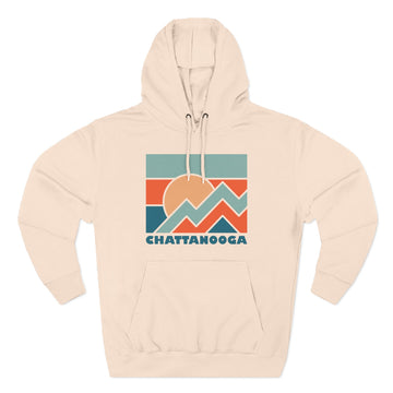Buy pale-pink Chattanooga, Tennessee Hoodie - Retro Mountain Unisex Sweatshirt