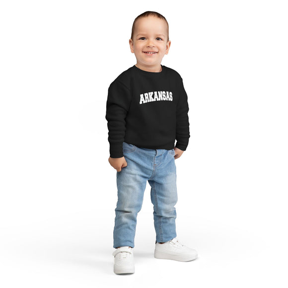 Arkansas Toddler Sweatshirt - Arkansas Toddler Crewneck Sweatshirt