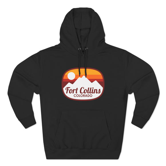 Premium Fort Collins, Colorado Hoodie - Retro Unisex Fort Collins Sweatshirt