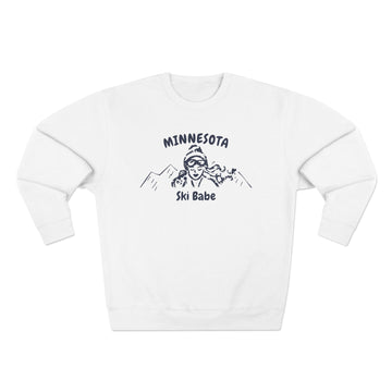 Premium Minnesota Ski Babe Sweatshirt - 0